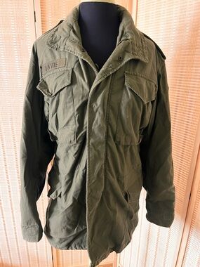 Vintage U.S. Army Olive Green Military Field Jacket